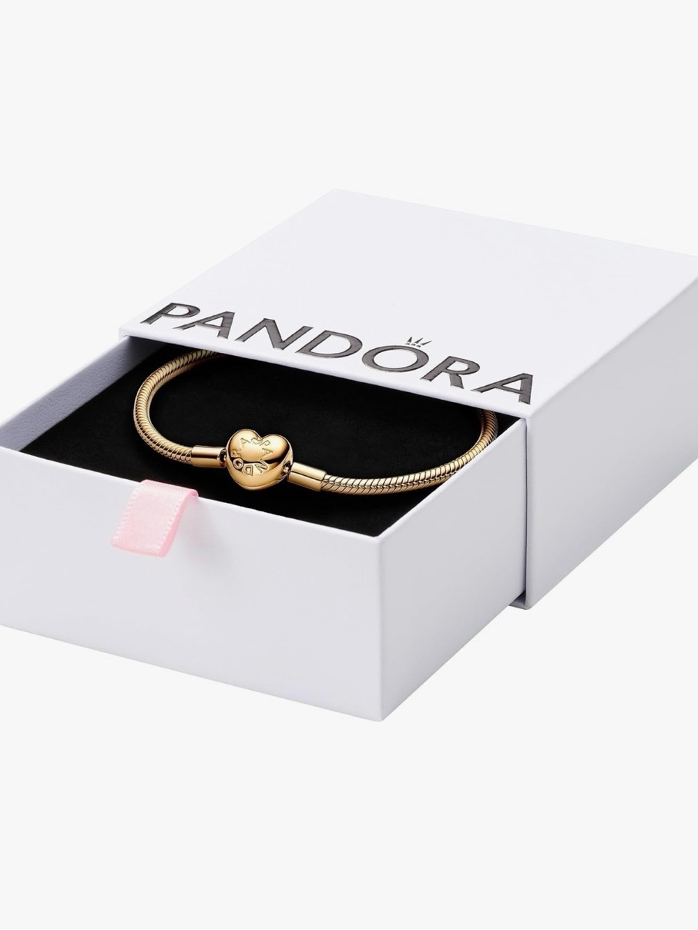 PANDORA Heart Clasp Snake Chain Bracelet